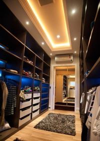 Большая открытая гардеробная комната с комбинированным наполнением Рубцовск